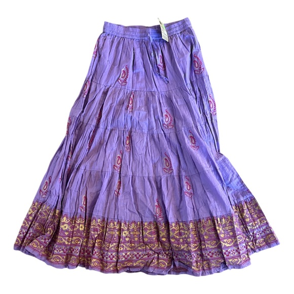 Jackpot Paisley Maxi Skirt one size New - Picture 1 of 7